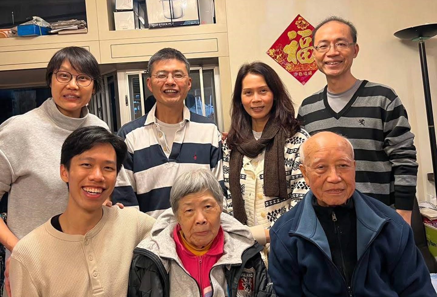 Family photo in Hong Kong